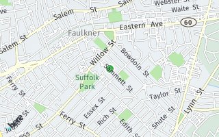 Map of 46 Sammett Street, Malden, MA 02148, USA