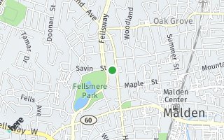 Map of 12 Savin Street, Malden, MA 02148, USA