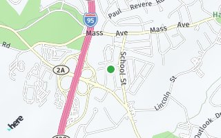 Map of 20 Ellison Road, Lexington, MA 02421, USA