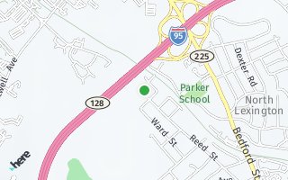 Map of 155 Reed St, Lexington, MA 02421, USA