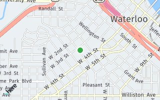 Map of 407 Locust St, Waterloo, IA 50702, USA