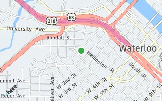 Map of 807 W Mullan Ave, Waterloo, IA 50701, USA