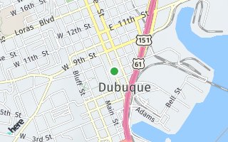 Map of SOLD-2230 Crown Point, Dubuque, IA 52002, USA