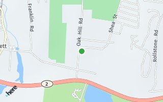 Map of 1111 Oak Hill Road, Fitchburg, MA 01420, USA