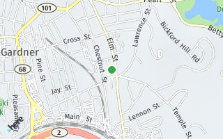 Map of 38 Rich Street, Gardner, MA 01440, USA