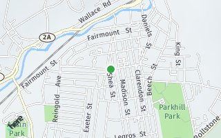 Map of Daniels Street, Fitchburg, MA, USA