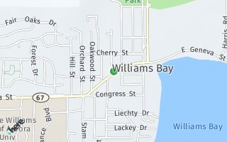 Map of 106 W Geneva St, Williams Bay, WI 53191, USA