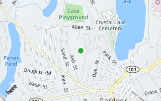 Map of 12 W End Ave, Gardner, MA 01440, USA