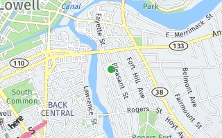 Map of 124-126 Concord Ave, Lowell, MA 01852, USA