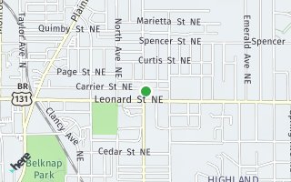 Map of 1220 College Avenue NE, Grand Rapids, MI 49505, USA
