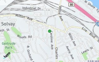 Map of 110 Caroline Ave, Solvay, NY 13209, USA