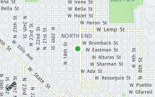 Map of 1305 N Harrison Blvd, Boise, ID 83702, USA