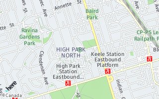 Map of 266 Glenlake Ave, Toronto, ON M6P1G1, Canada