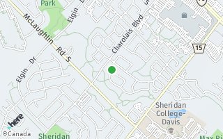 Map of 75 Parkside Drive, Brampton, ON L6Y 3A2, Canada
