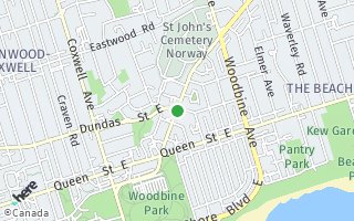 Map of 100 Kingston Road 1002, Toronto, ON M1N 1N4, Canada