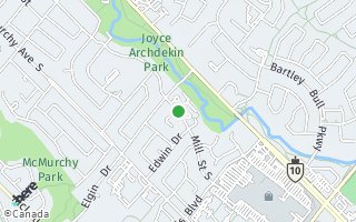 Map of 320 Mill St., S. 609, Brampton, ON L6Y3V2, Canada