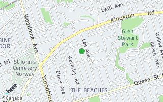 Map of 169 Wheeler Avenue, Toronto, ON M4L 3V5, Canada