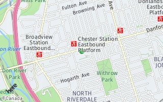 Map of 409 Danforth Avenue, Toronto, ON M4K 1P1, Canada