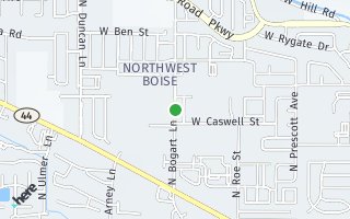 Map of N Bogart Ln, Boise, ID 83714, USA