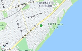 Map of 105 Kildonan Avenue, Toronto, ON M1N 3B9, Canada