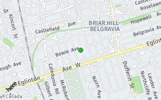 Map of 131 Bowie Avenue, Toronto, ON M6E 2R1, Canada