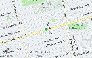 Map of 492 Eglinton Ave E Unit 408, Toronto, ON M4P 1N3, Canada
