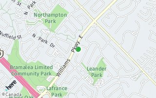 Map of 44 Lawndale Cres., Brampton, ON L6S 3L4, Canada