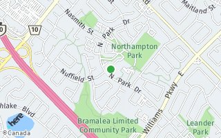Map of 46 Neptune Drive, Brampton, ON L6S 4H4, Canada