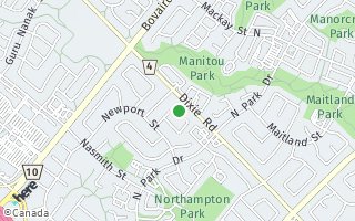 Map of 20 Nottingham Crescent, Brampton, ON L6S4G4, Canada