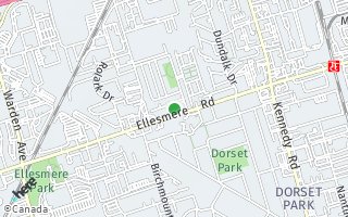 Map of 18 Mondeo Drive Unit 340, Toronto, ON M1P 5C8, Canada