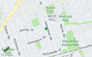 Map of 88 Homestead, Toronto, ON M1E3S2, Canada