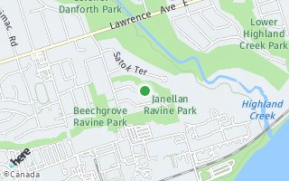 Map of 34 Janellan Terrace, Toronto, ON M1E 3M9, Canada