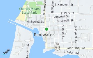 Map of 168 S Hancock Street, Pentwater, MI 49449, USA