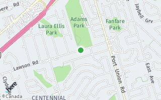 Map of 403 Lawson Rd, Toronto, ON M1C2J8, Canada