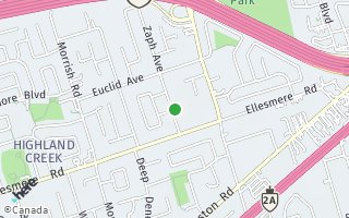 Map of 25 Zaph Avenue, Toronto, ON M1C1M7, Canada
