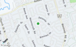 Map of 117 Daniels Crescent, Ajax, ON L1T1Z6, Canada