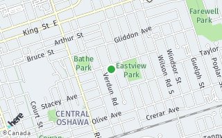 Map of 192 Chadburn Street, Oshawa, ON L1H 5V6, Canada