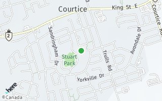 Map of 79 Stuart Rd, Courtice, ON L1E 2A2, Canada