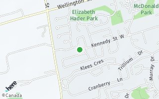 Map of 327 Kennedy Street West, Aurora, ON L4G 6L7, Canada