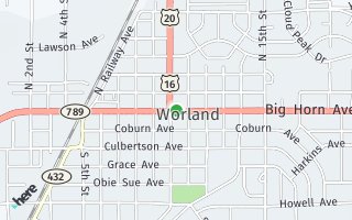 Map of Rodeo Drive, Worland, WY 82401, USA