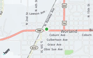 Map of 607 Big Horn Ave., Worland, WY 82401, USA