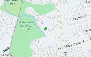 Map of 412 Morley Cook Crescent, Newmarket, ON L3X 2M3, Canada