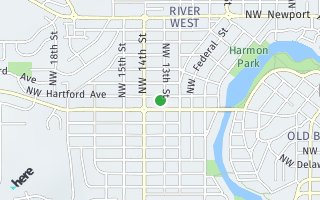 Map of 1315 NW Hartford Ave, Bend, OR 97701, USA