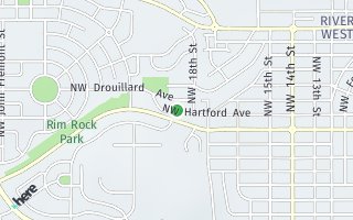 Map of 1838 NW Hartford Ave, Bend, OR 97703, USA