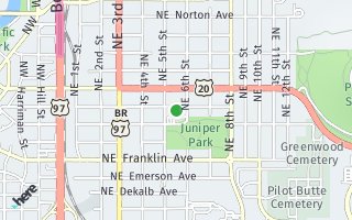 Map of 545 NE Irving Avenue, Bend, OR 97701, USA