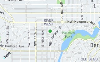Map of 1105 NW Lexington Ave, Bend, OR 97703, USA