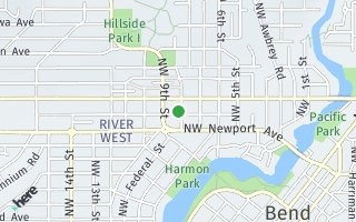 Map of 1501 NW 8th Street, Bend, OR 97703, USA