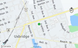 Map of 24 Franklin Street, Uxbridge, ON L9P 1K3, Canada