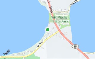 Map of 301 S Lake Mitchell Drive, Cadillac, MI 49601, USA
