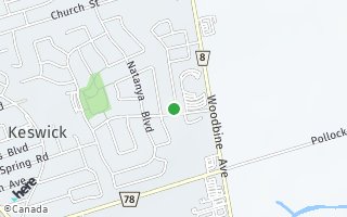 Map of 6 Burnaby Dr, Georgina, ON L4P3Z1, Canada